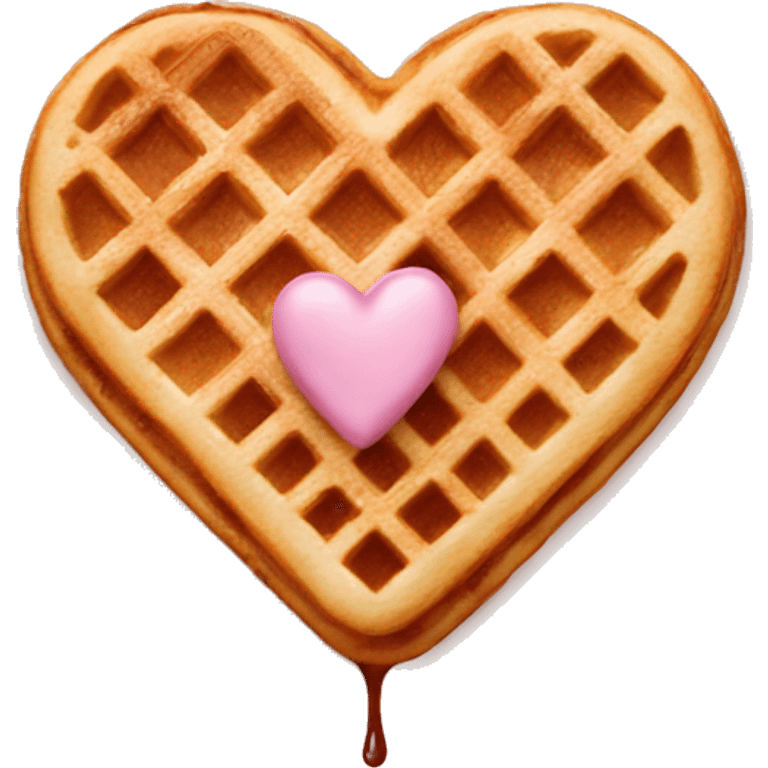 Heart shaped waffles emoji