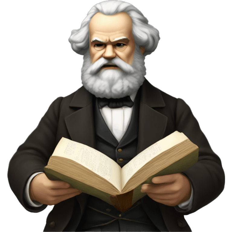 karl marx reading emoji