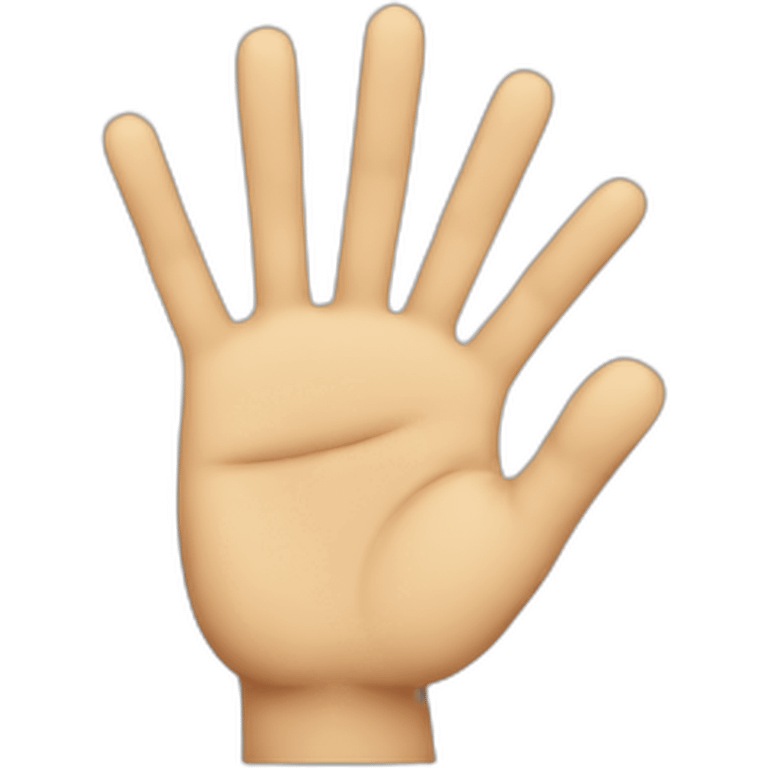 high five with 10 fingers emoji