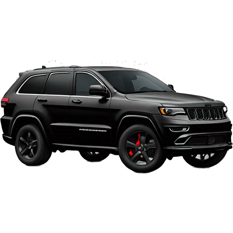 2024 Black Jeep grand Cherokee no chrome emoji