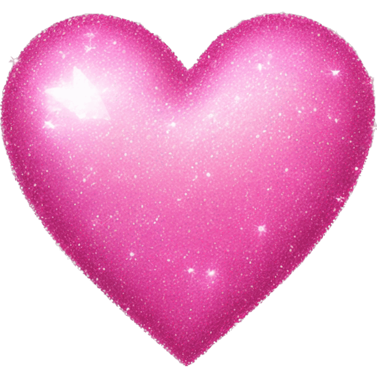 Sparkly pink heart emoji