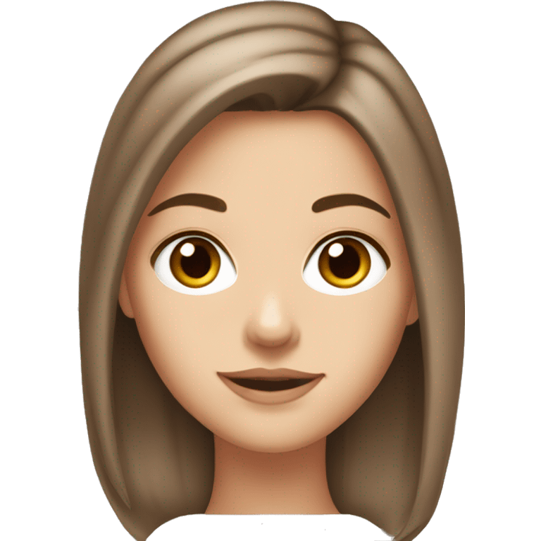 White girl with brown hair and eyes💁‍♀️ emoji