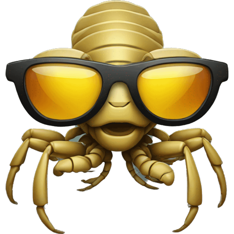 Scorpion with sunglasses emoji