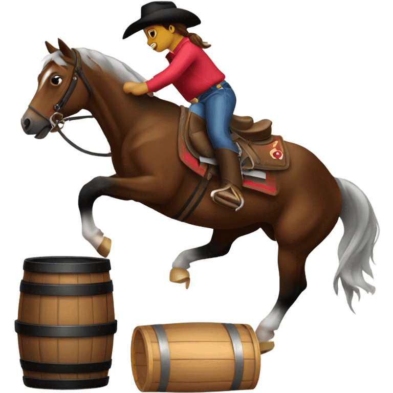 barrel racer horse emoji