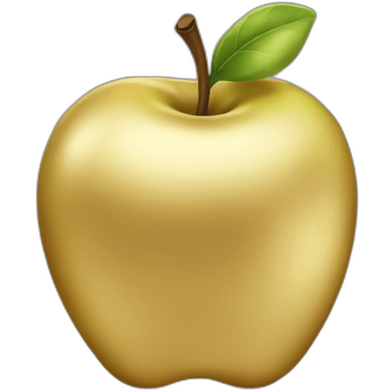 Gold apple emoji