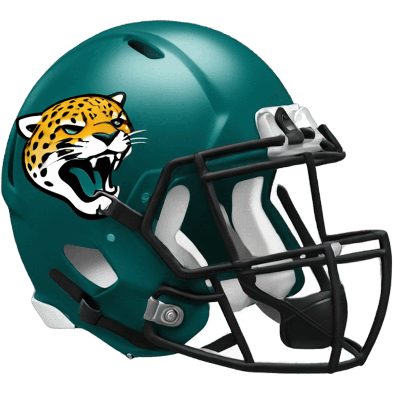 Jacksonville jaguars black football helmet emoji