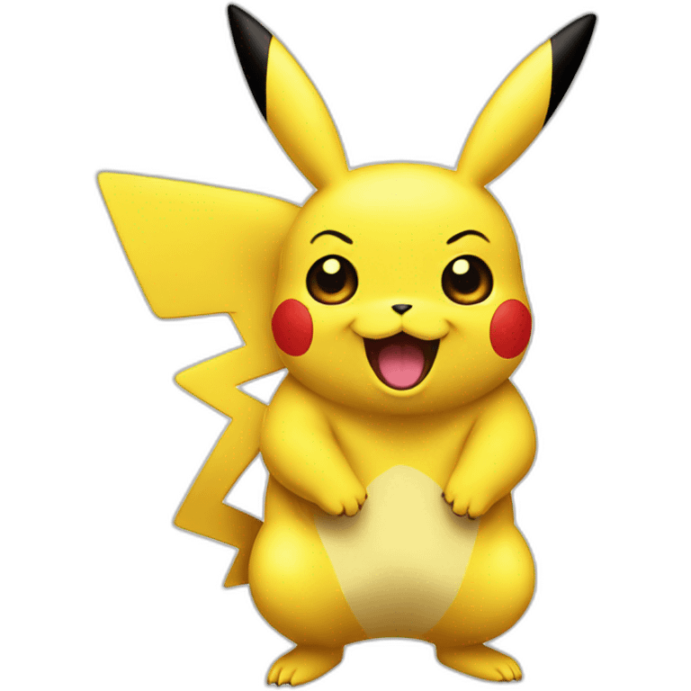 pikachu but his insides are outside his body emoji