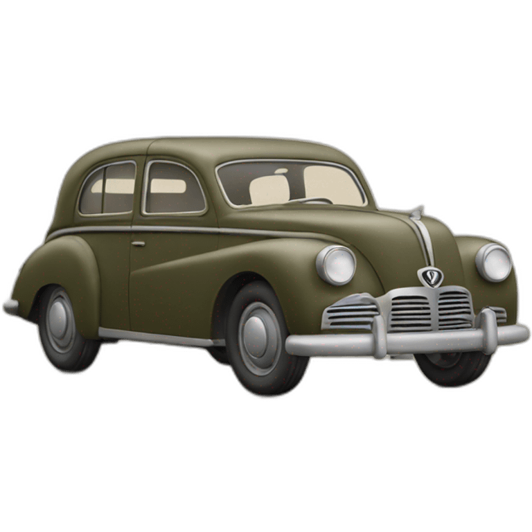 Car in a german world war 2 uniform emoji