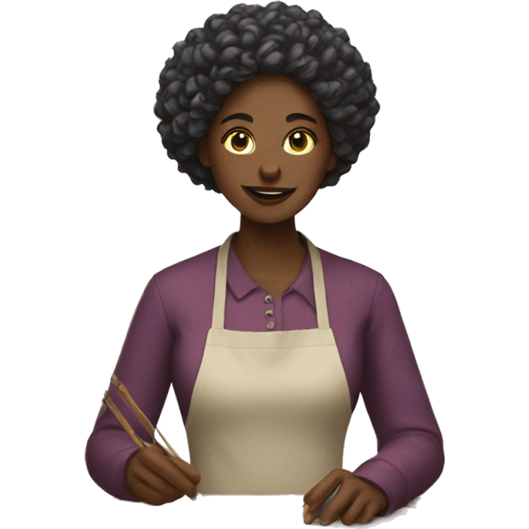 Art and craft women  emoji