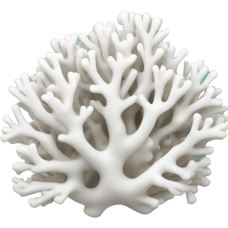 White coral emoji