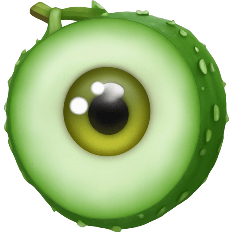 Cucumber on the eye  emoji