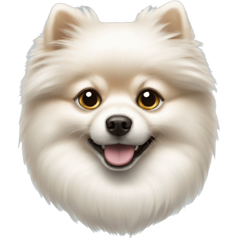 White pomeranian emoji