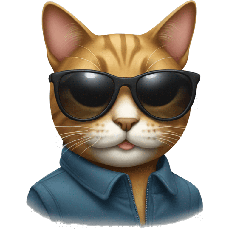 Cat with sunglasses emoji