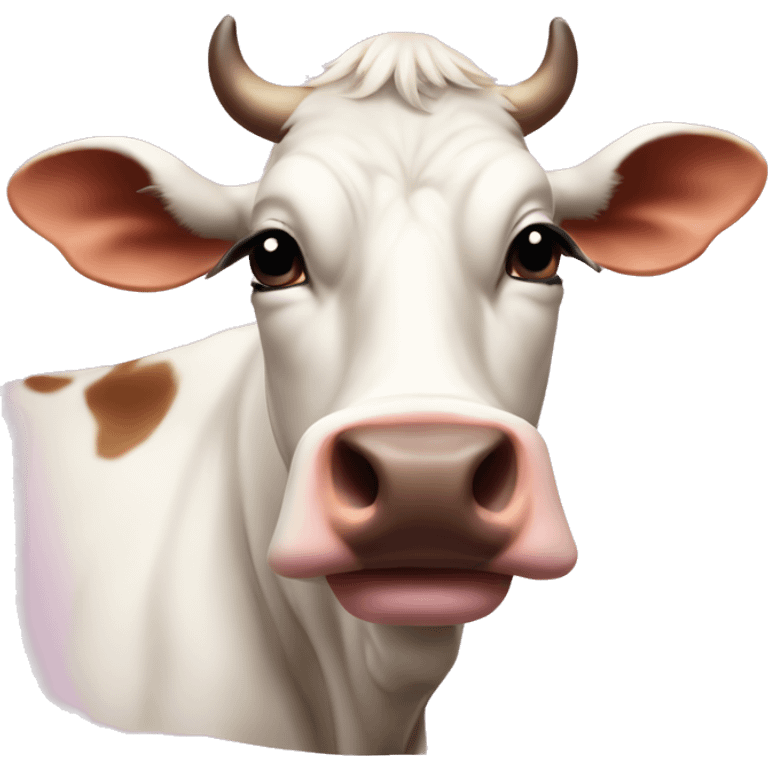 aesthetic coquette cow emoji