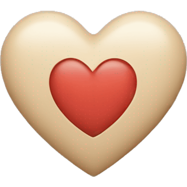 a beige heart emoji