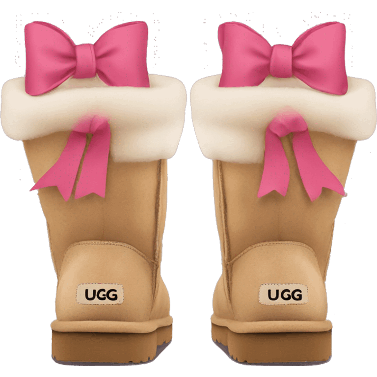 Ugg boots with bows  emoji