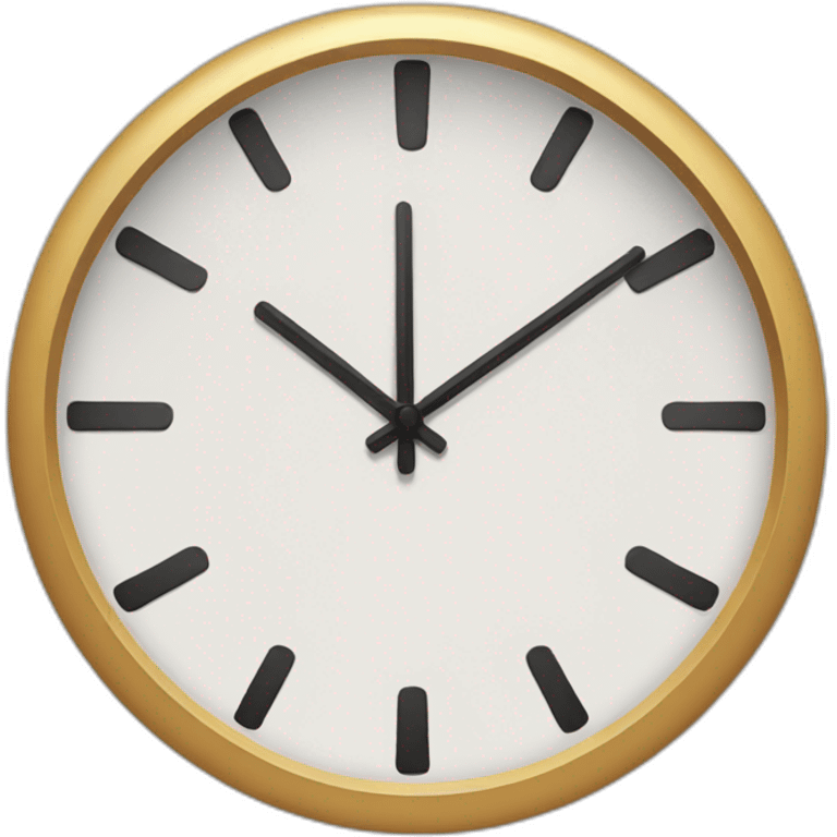 plain clock emoji