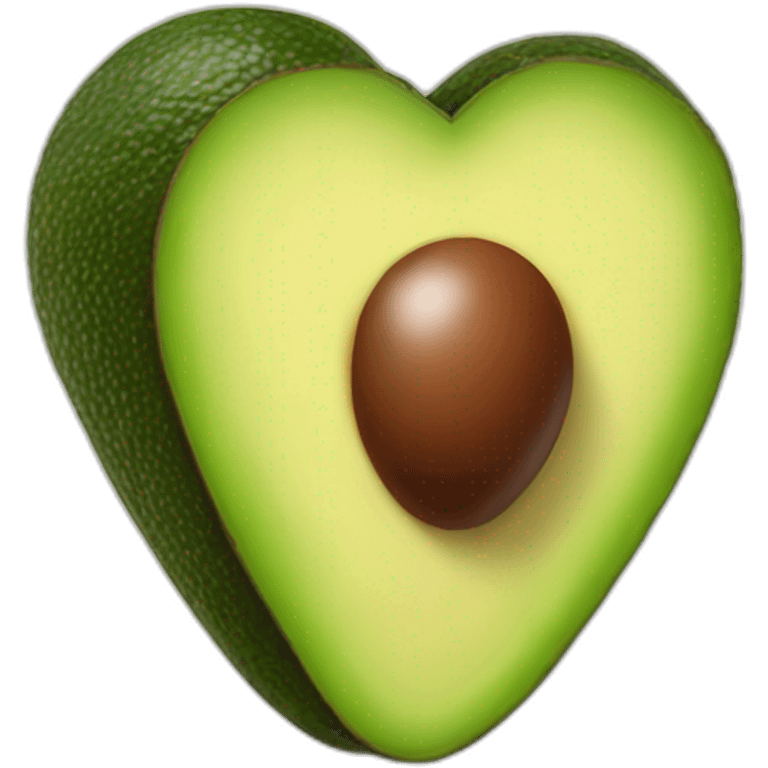 heart shaped avocado emoji