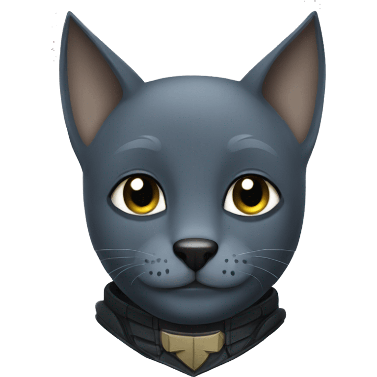 Russian blue Batman  emoji