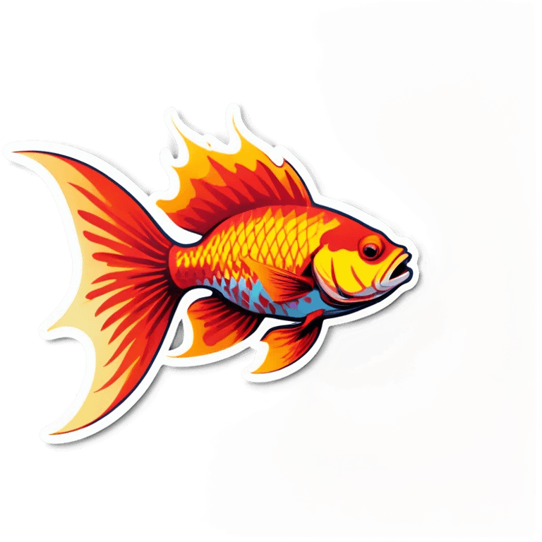 flaming fish emoji