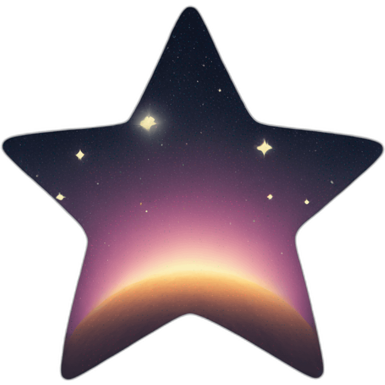 one half of a star emoji