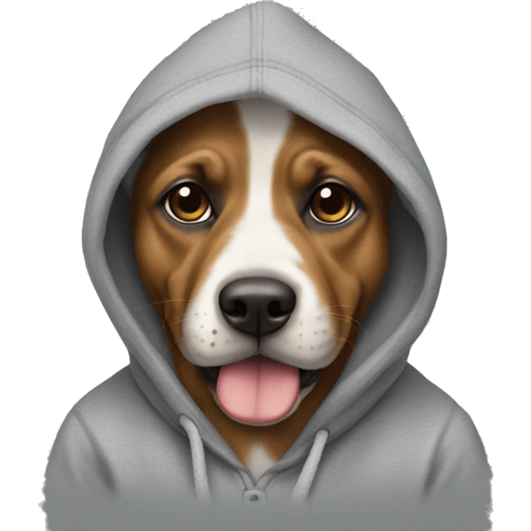 perro con sudadera emoji