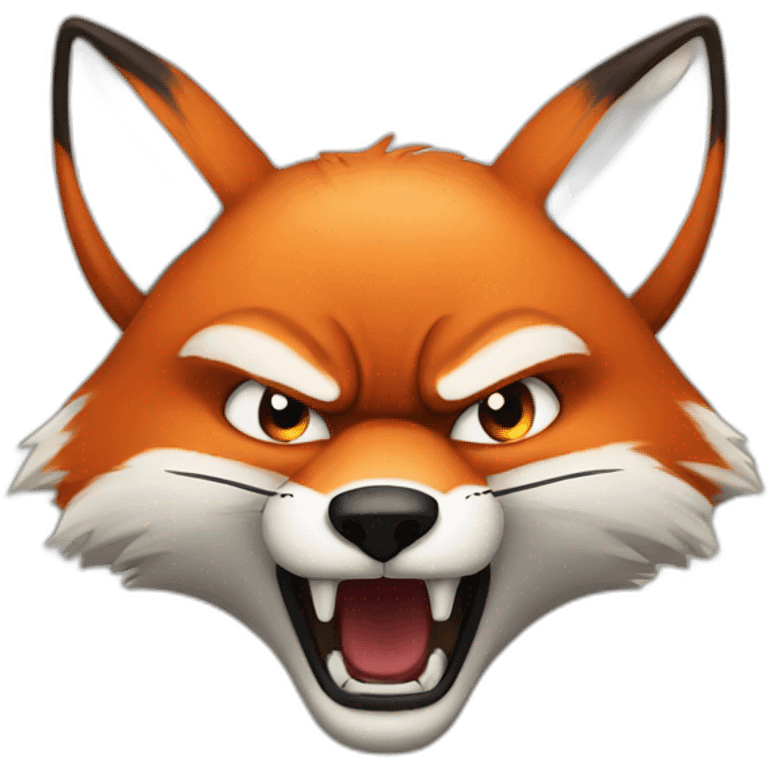 an angry fox emoji