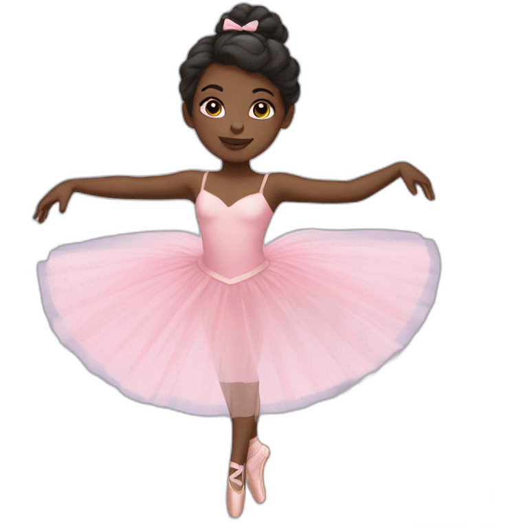 Black girl ballerina emoji