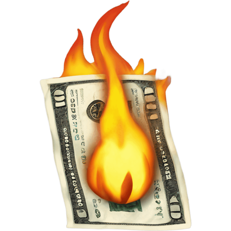 burning money emoji