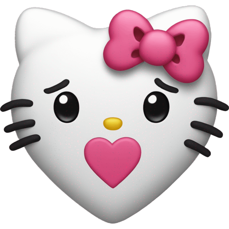 hello kitty heart emoji