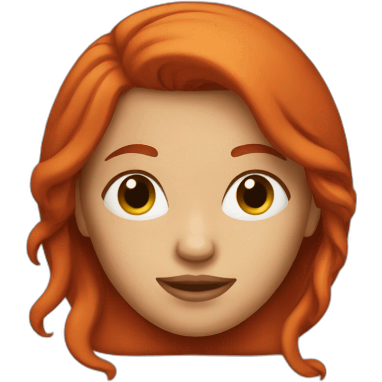 red head woman emoji