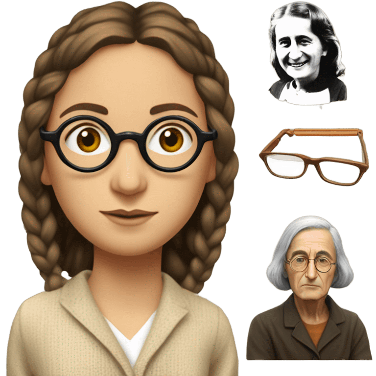 John Lennon and Anne Frank emoji