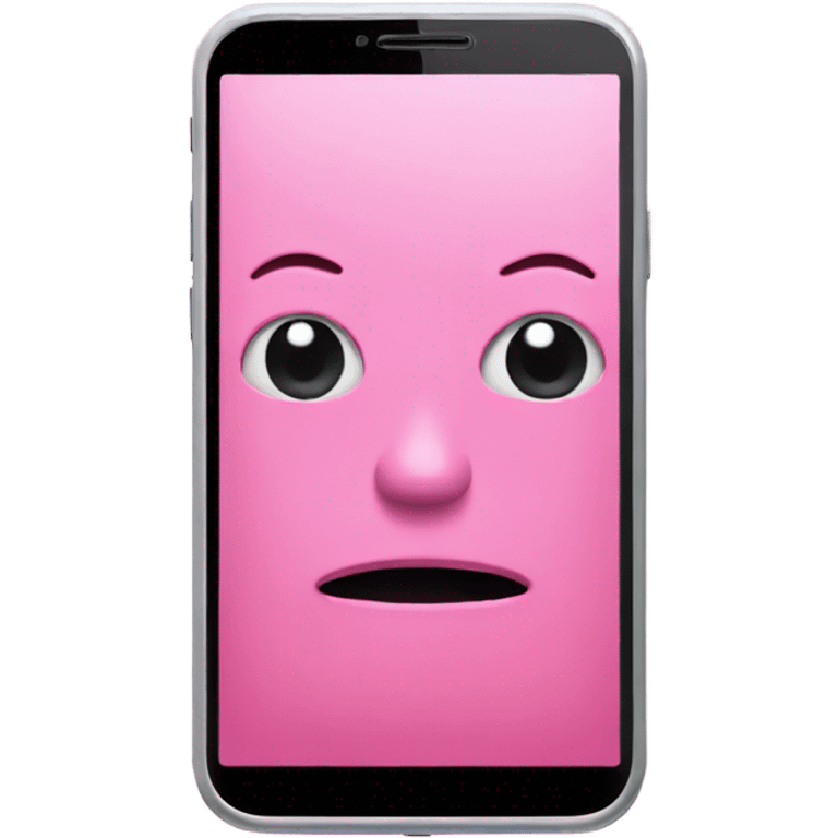 Pink smartphone  emoji