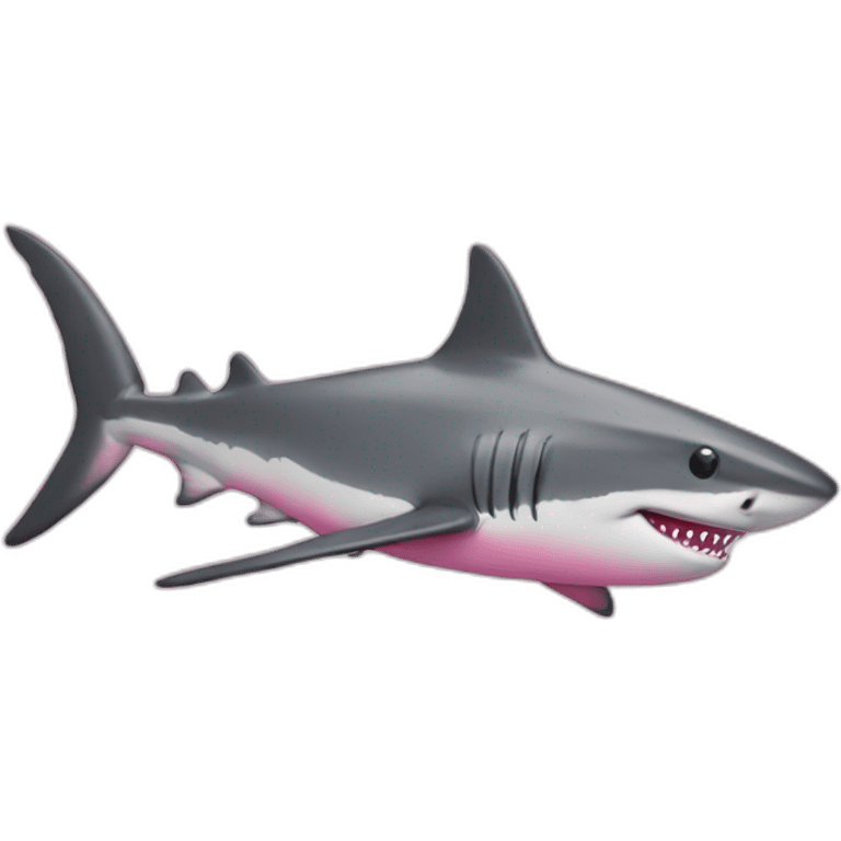 Shark pink emoji