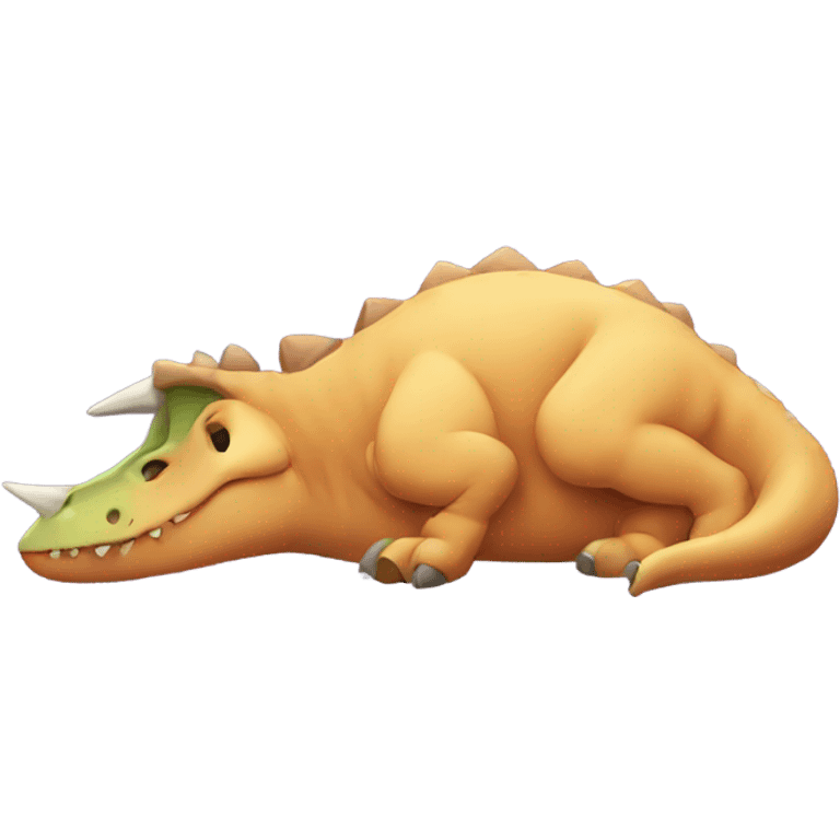 dinosaur sleeping emoji