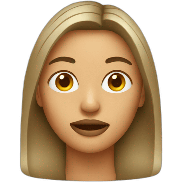 woman with glue in face emoji