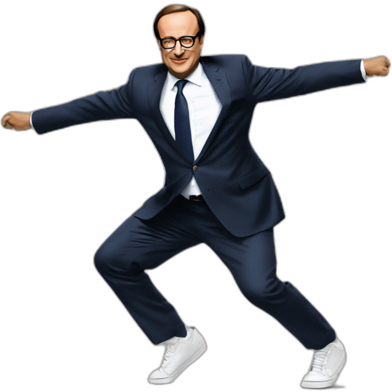 François Hollande breakdance emoji