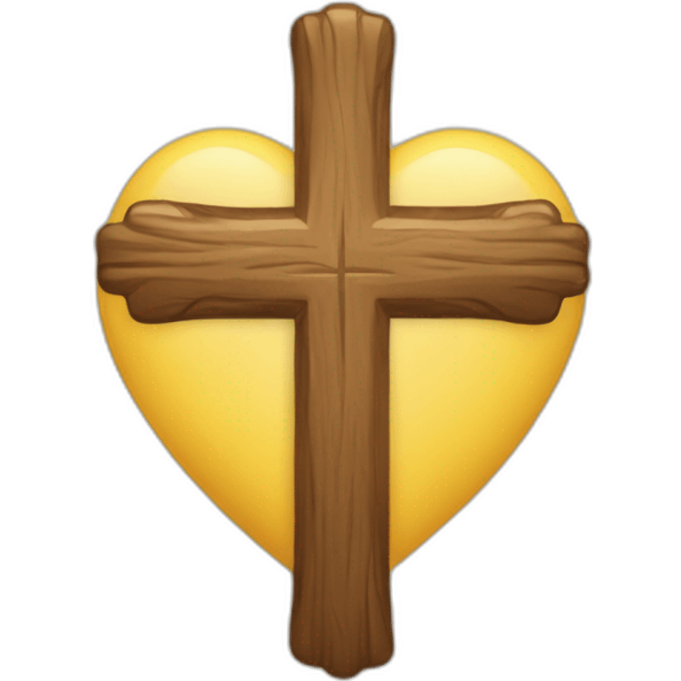 coeur de jésus avec croix emoji