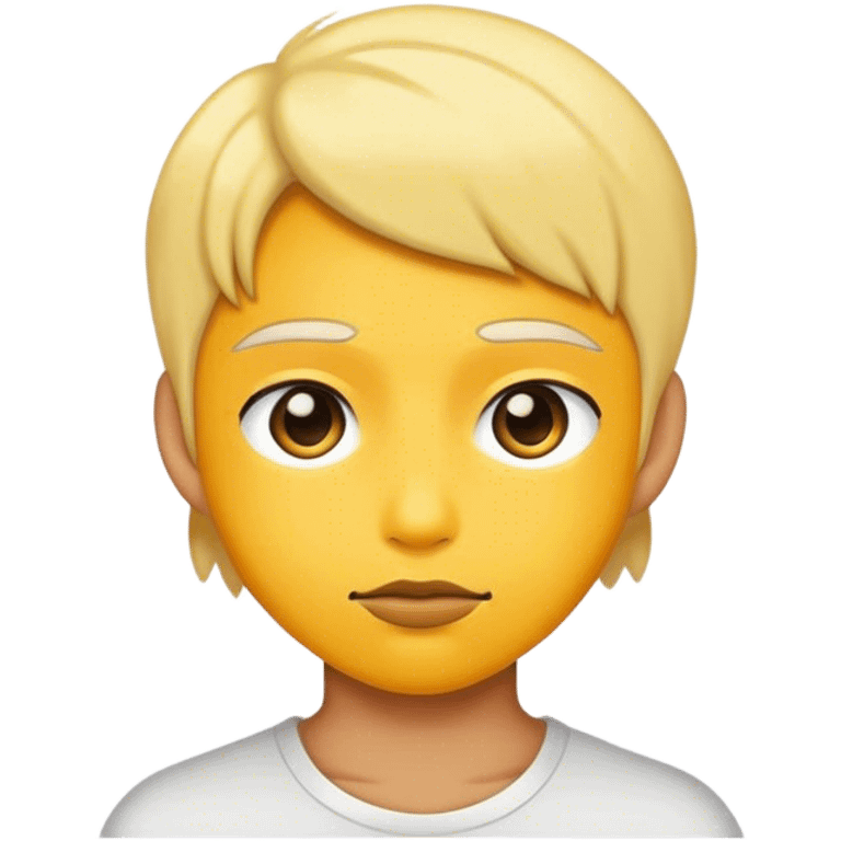 teen not yellow skin tone emoji