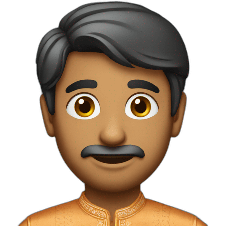 Indian man in kurta pajama emoji