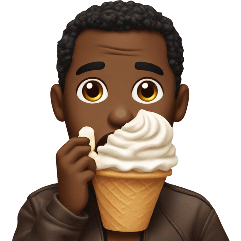 P Diddy eating ice cream emoji