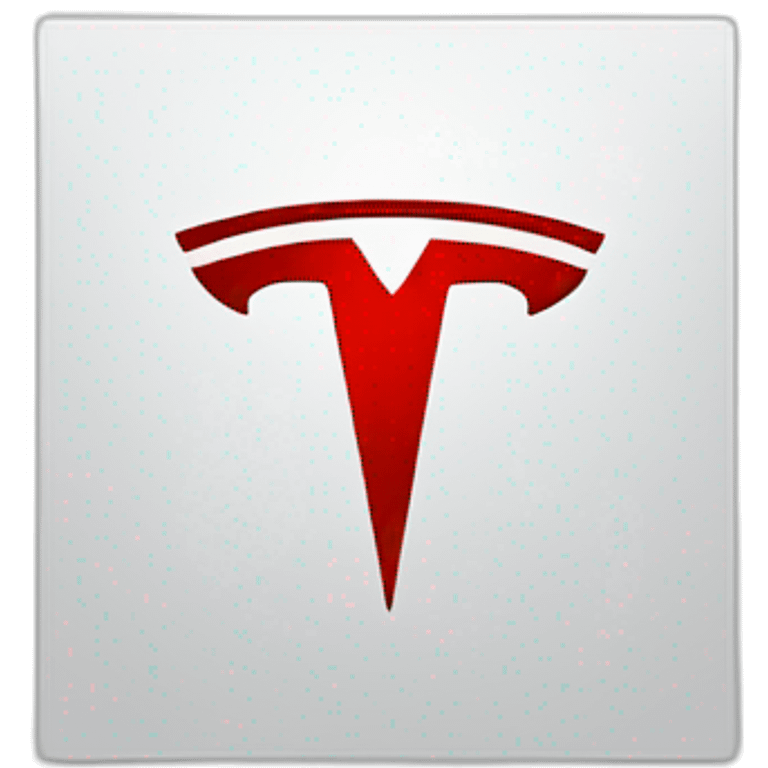 Tesla red logo emoji