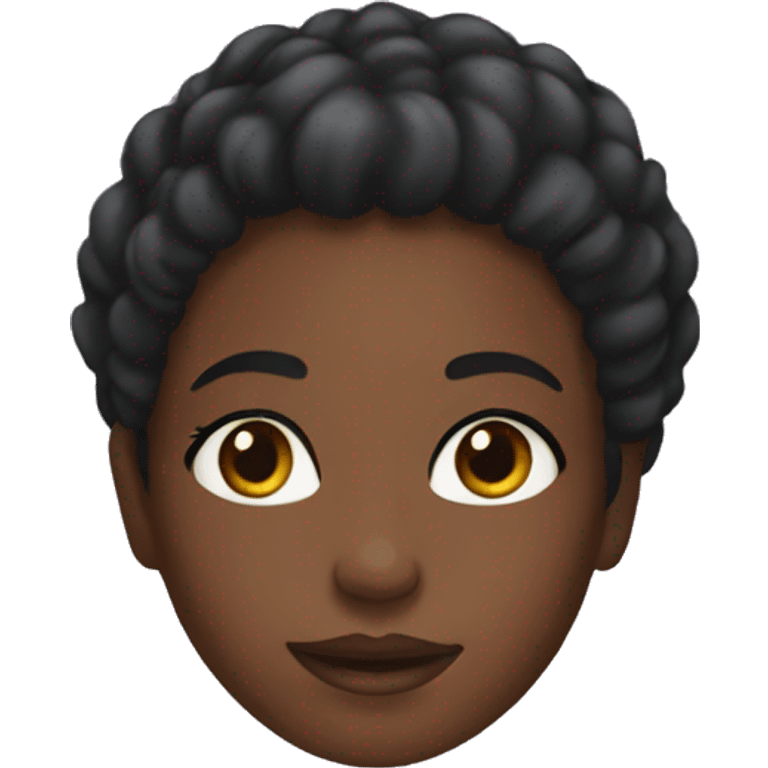 Black girl do skincare  emoji