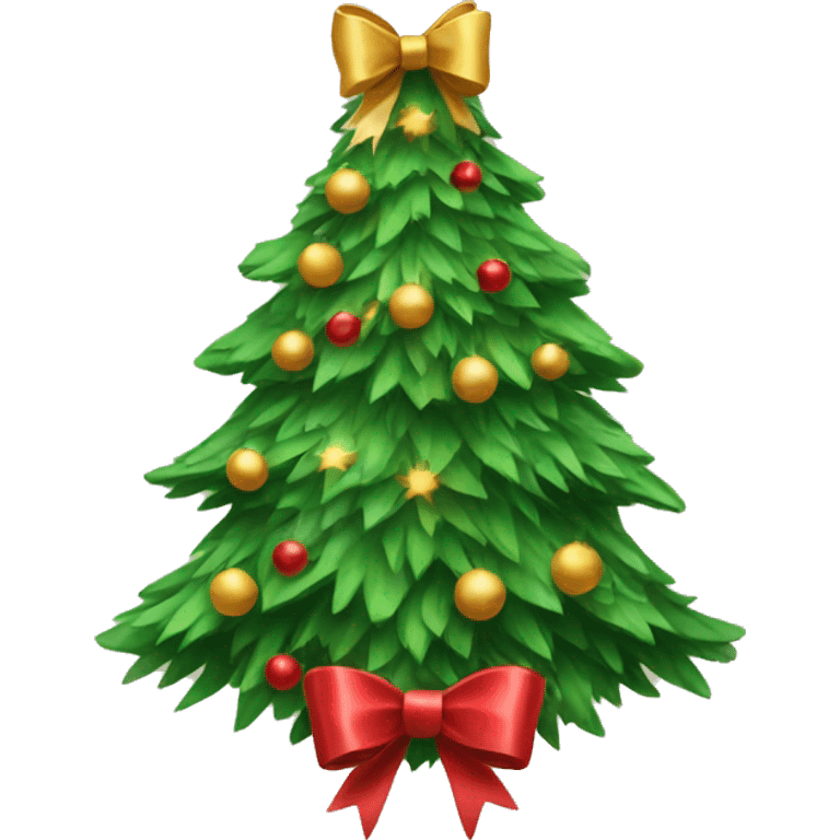 christmas tree with bows  emoji