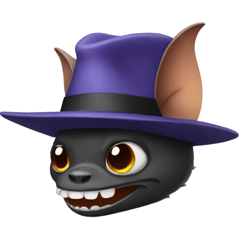 Bat with a hat emoji