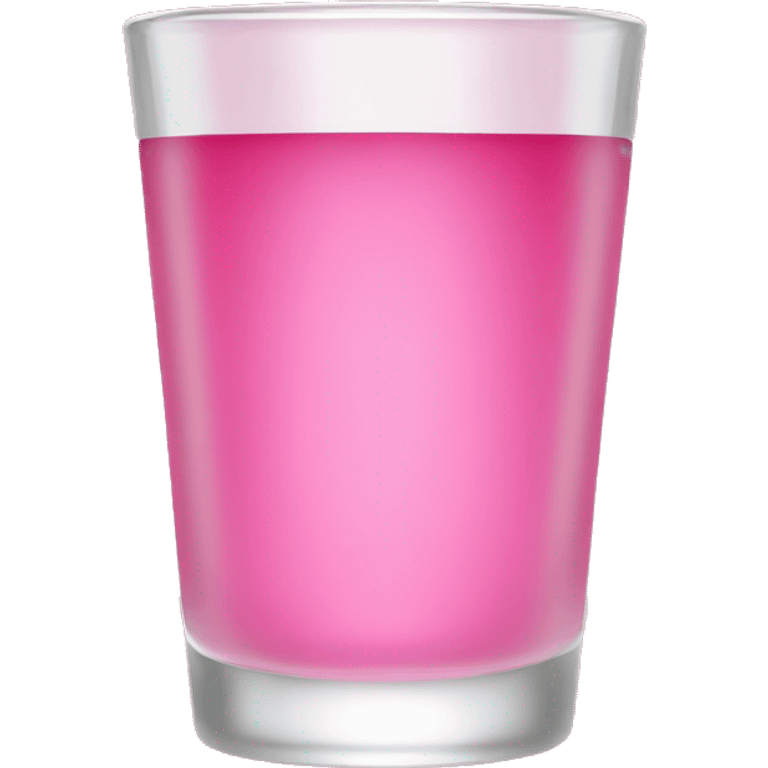 Pink shot glass emoji