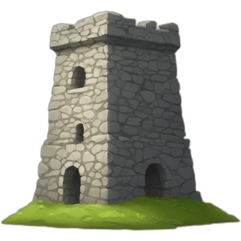 Stone tower emoji