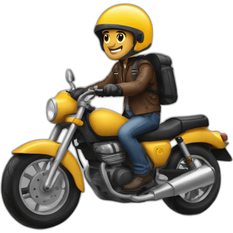 milan lupac on motorbike emoji