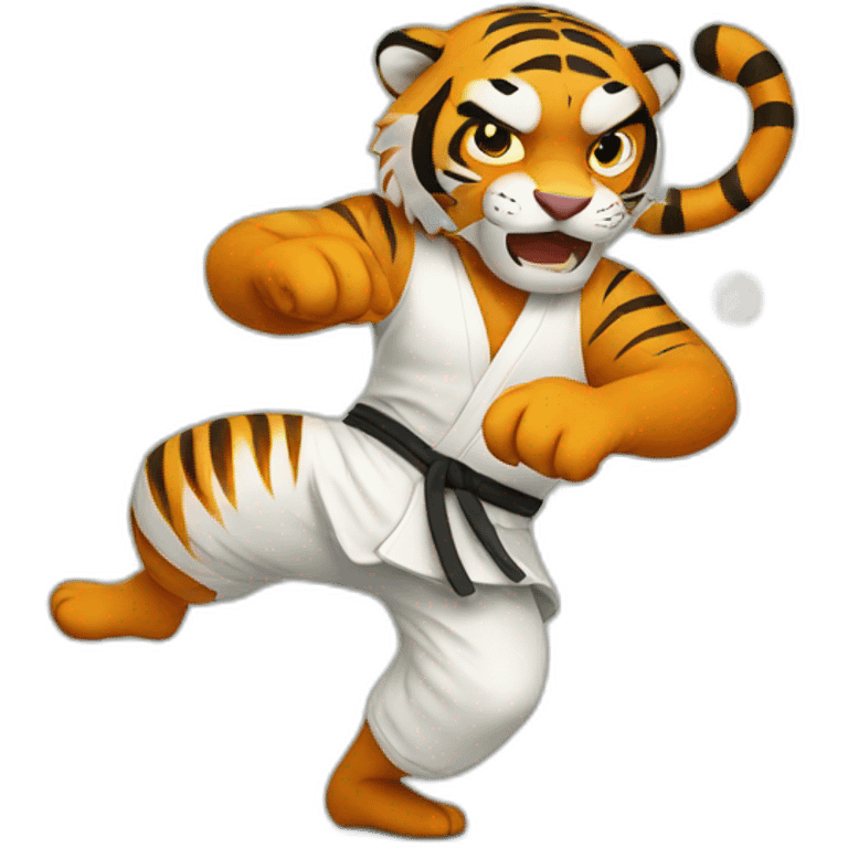 Kung Fu Tiger emoji