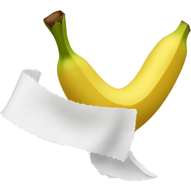 Toilet paper banana emoji